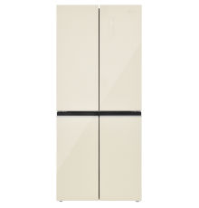 Холодильник Cross Door ZUGEL ZRCD430C, бежевое стекло