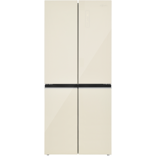 Холодильник Cross Door ZUGEL ZRCD430C, бежевое стекло