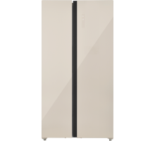 Холодильник Side-by-Side ZUGEL ZRSS630C, бежевое стекло