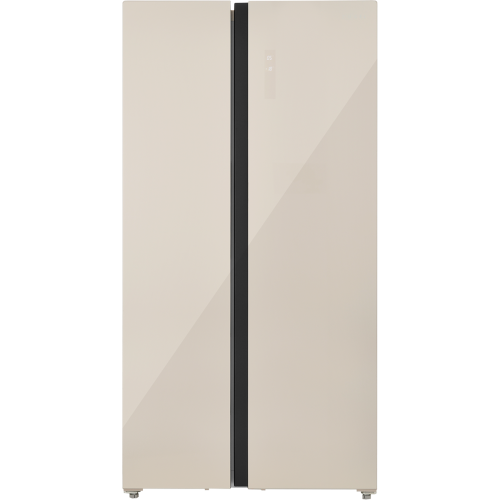 Холодильник Side-by-Side ZUGEL ZRSS630C, бежевое стекло