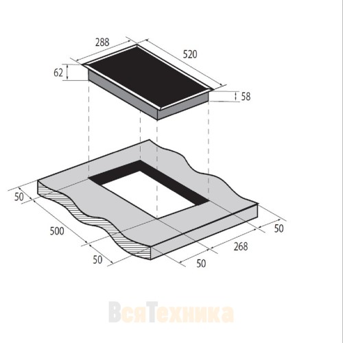 Варочная панель индукционная ZUGEL ZIH293W