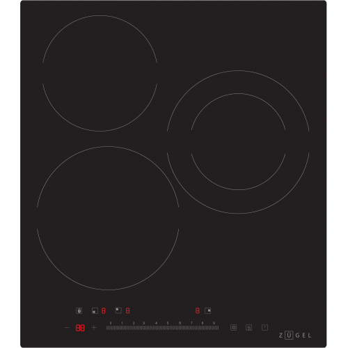 Варочная панель стеклокерамическая ZUGEL ZEH451B, черная