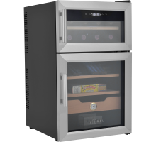 Винный шкаф-хьюмидор ZUGEL ZTH80DX, Dual Zone