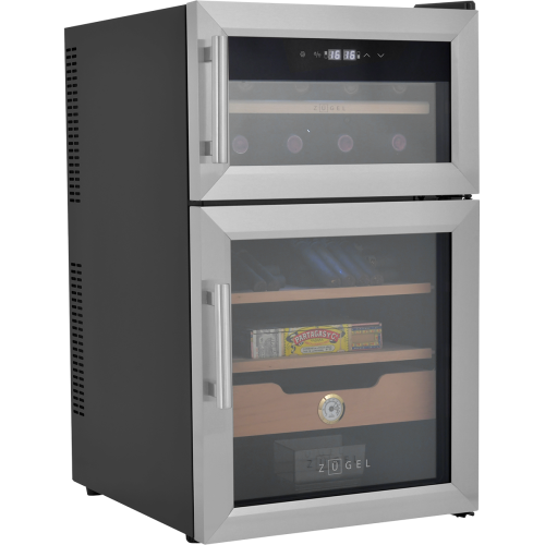 Винный шкаф-хьюмидор ZUGEL ZTH80DX, Dual Zone