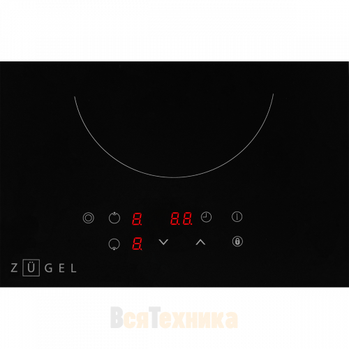 Варочная панель стеклокерамическая ZUGEL ZEH292B, черная