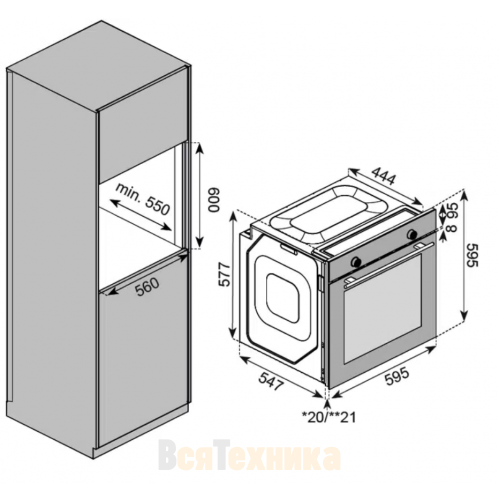 Духовой шкаф Kuppersberg HF 608 B