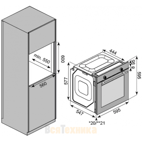 Духовой шкаф Kuppersberg HF 610 BX