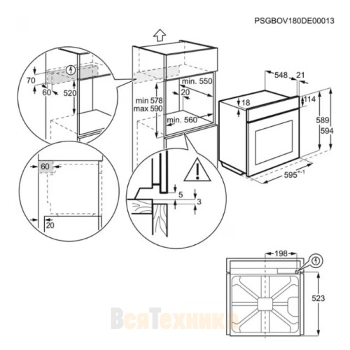 Духовой шкаф Electrolux COE7P31B