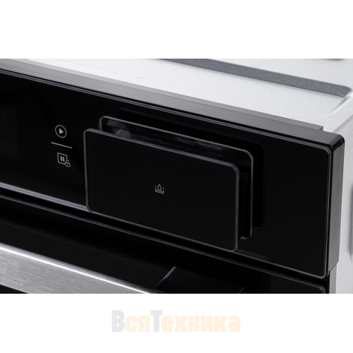 Встраиваемый компактный духовой шкаф с СВЧ и паром Weissgauff OEMS 459 PDB Black Edition
