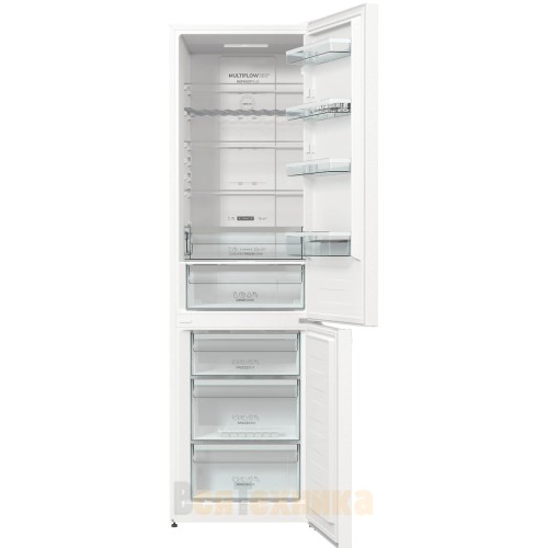 Отдельностоящий двухкамерный холодильник Gorenje NRK6202AW4