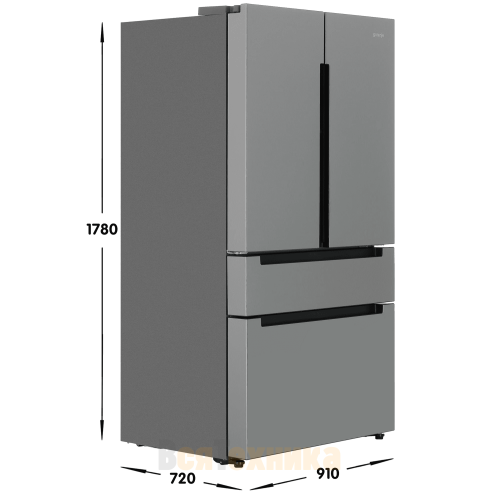 Отдельностоящий холодильник Gorenje NRM917E8X4WF