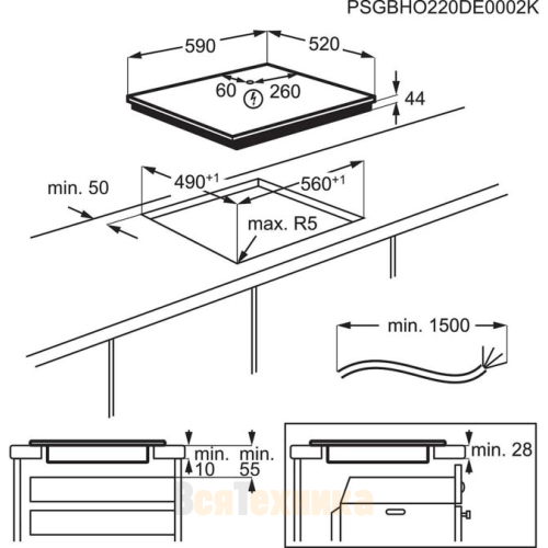 Варочная панель Electrolux CIS62450FW