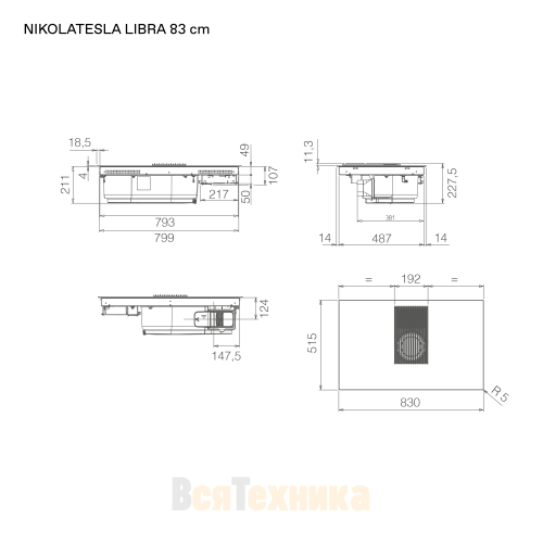 Варочная панель Elica NIKOLATESLA LIBRA EVO BL/A/83
