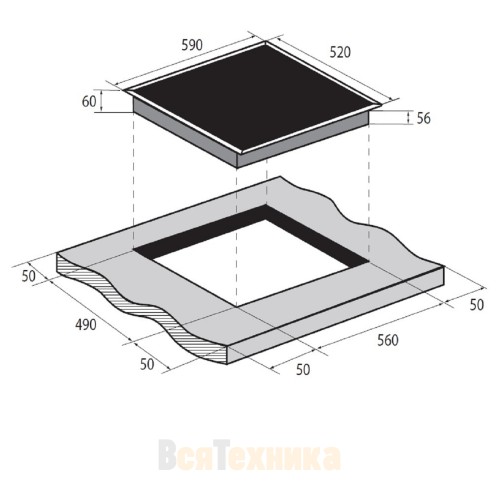 Встраиваемая индукционная варочная панель Zugel ZIH604W