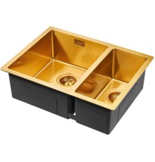 Кухонная мойка Paulmark Annex PM545944-BGL, брашированное золото, PVD AISI304