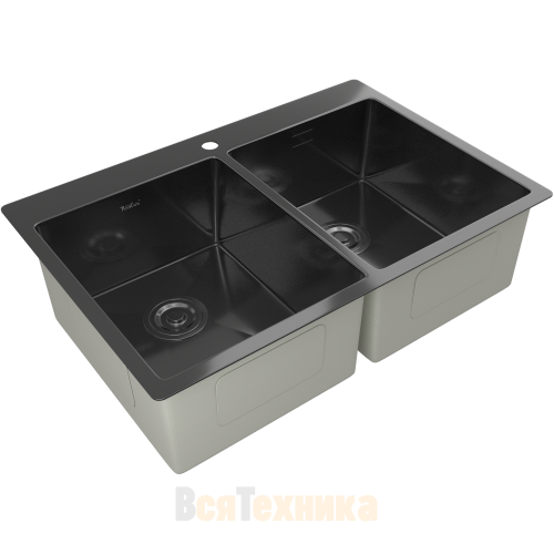 Мойка Rivelato 7450 2В PVD black