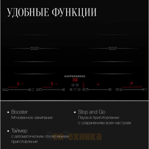 Индукционная варочная панель Kuppersberg ICS 645 F