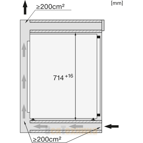 Встраиваемый морозильник Miele FNS 7040 C