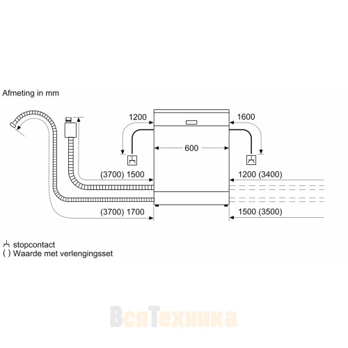 Встраиваемая посудомоечная машина Siemens SX85E803BE