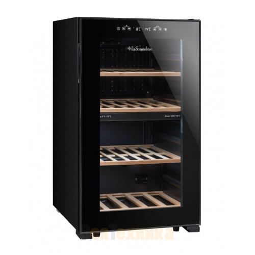 Двухзонный шкаф La Sommeliere LS51.2ZBLACK