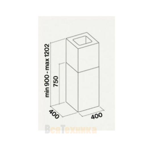 Вытяжка Falmec Mira(Plus) Black Isola 40 (800)